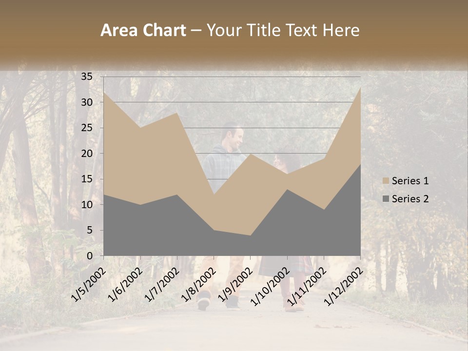 A Man And Woman Walking Down A Road Holding Hands PowerPoint Template
