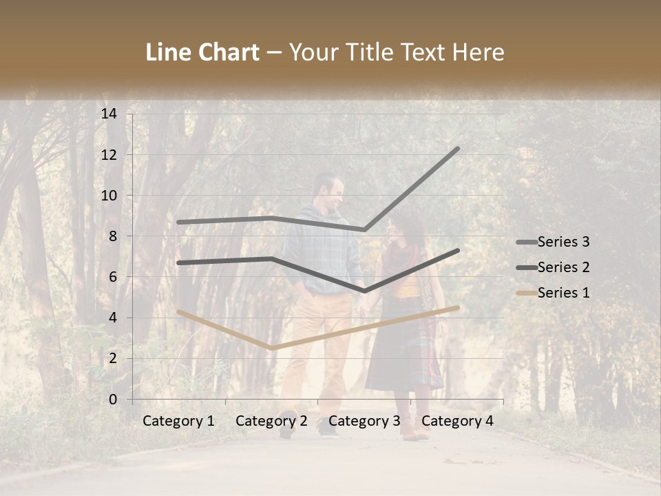 A Man And Woman Walking Down A Road Holding Hands PowerPoint Template