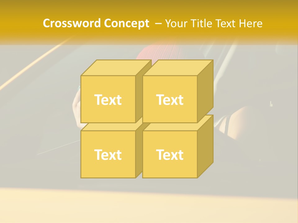 A Woman Driving A Car With A Cell Phone In Her Hand PowerPoint Template