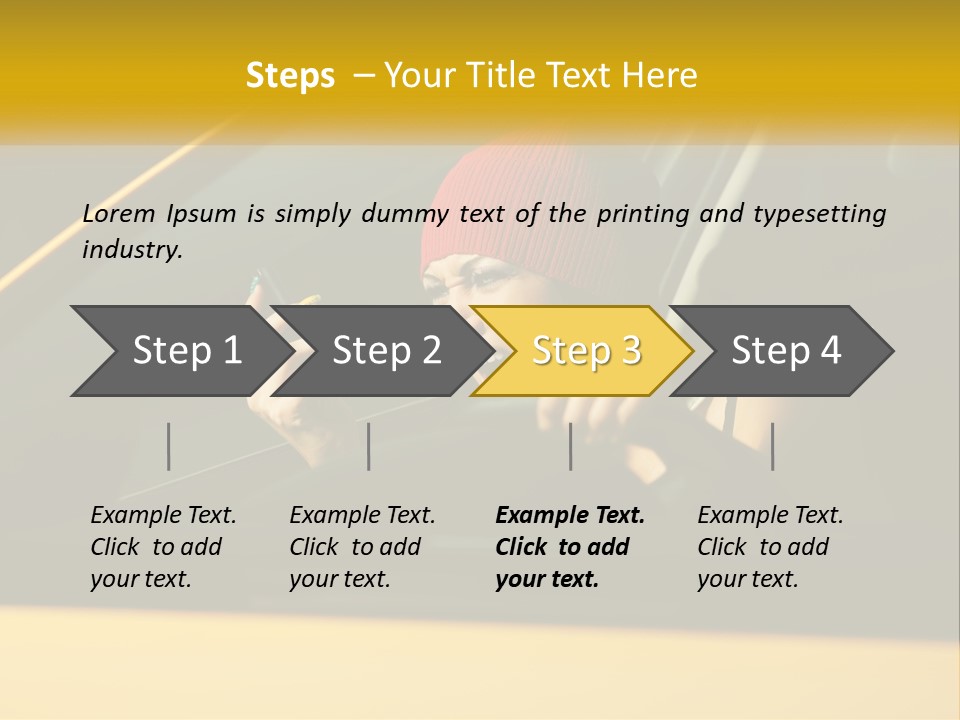 A Woman Driving A Car With A Cell Phone In Her Hand PowerPoint Template