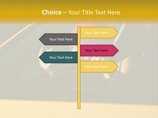 A Woman Driving A Car With A Cell Phone In Her Hand PowerPoint Template