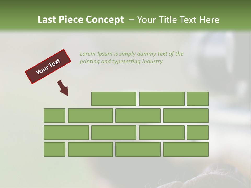 A Rifle With A Scope On A Green Background PowerPoint Template