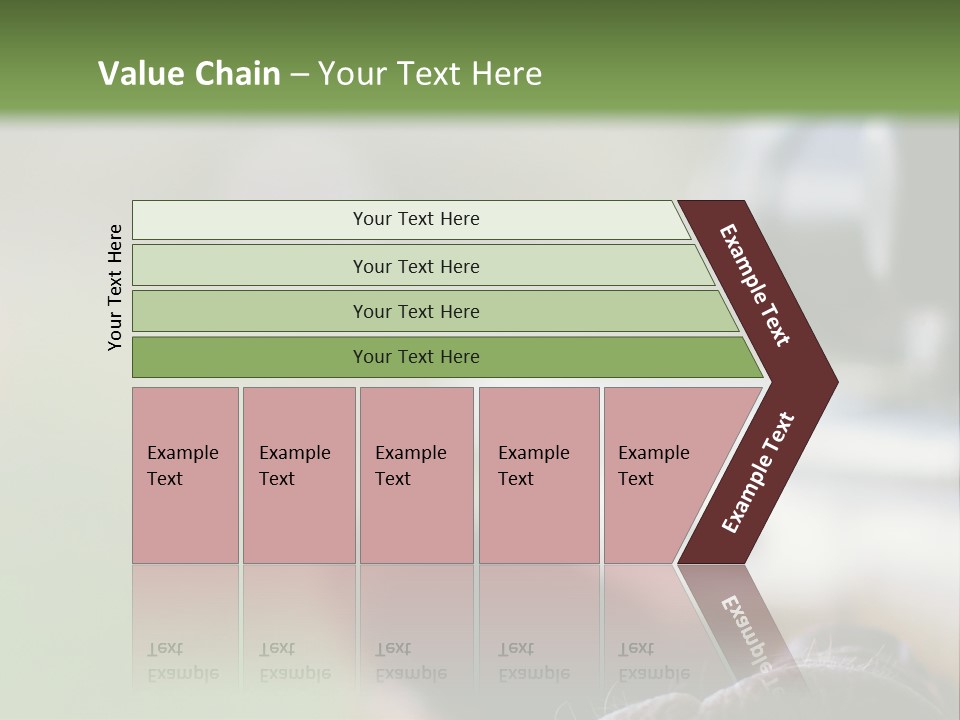 A Rifle With A Scope On A Green Background PowerPoint Template