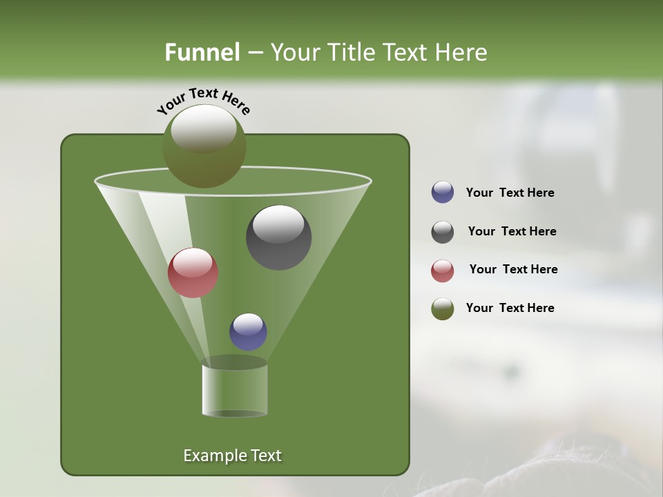A Rifle With A Scope On A Green Background PowerPoint Template