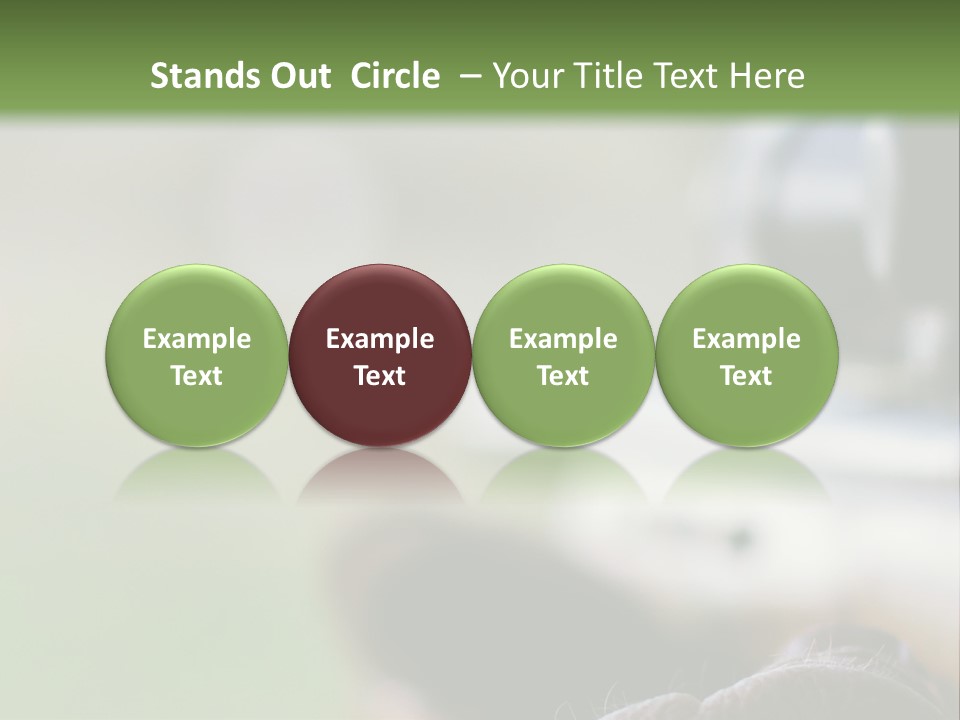A Rifle With A Scope On A Green Background PowerPoint Template