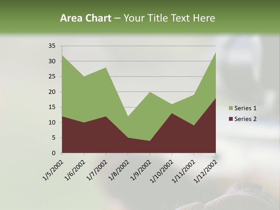 A Rifle With A Scope On A Green Background PowerPoint Template