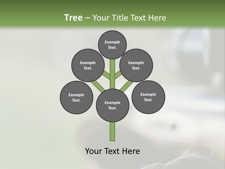 A Rifle With A Scope On A Green Background PowerPoint Template
