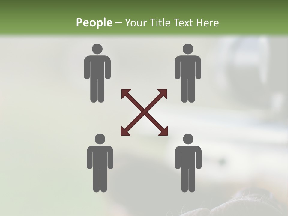 A Rifle With A Scope On A Green Background PowerPoint Template