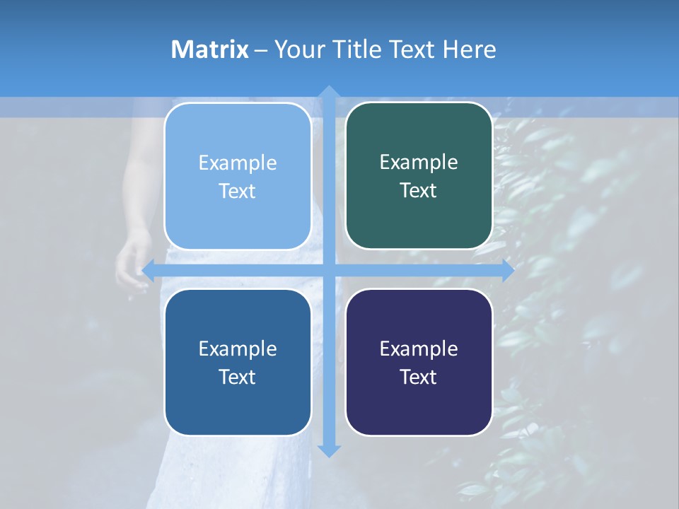 A Woman In A White Dress Is Walking Down A Path PowerPoint Template