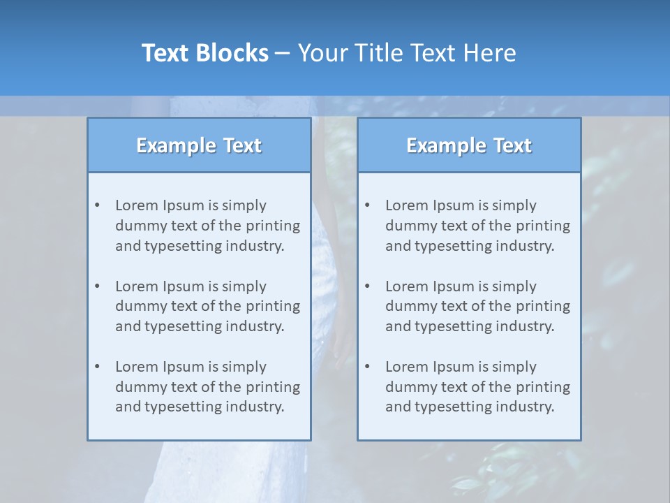 A Woman In A White Dress Is Walking Down A Path PowerPoint Template