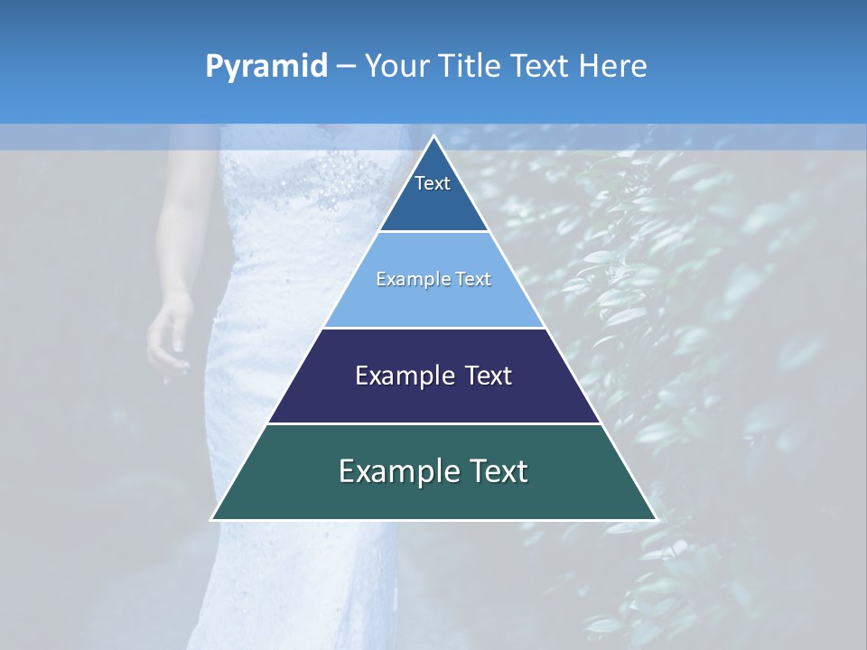 A Woman In A White Dress Is Walking Down A Path PowerPoint Template