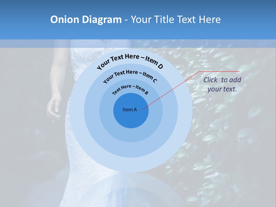 A Woman In A White Dress Is Walking Down A Path PowerPoint Template