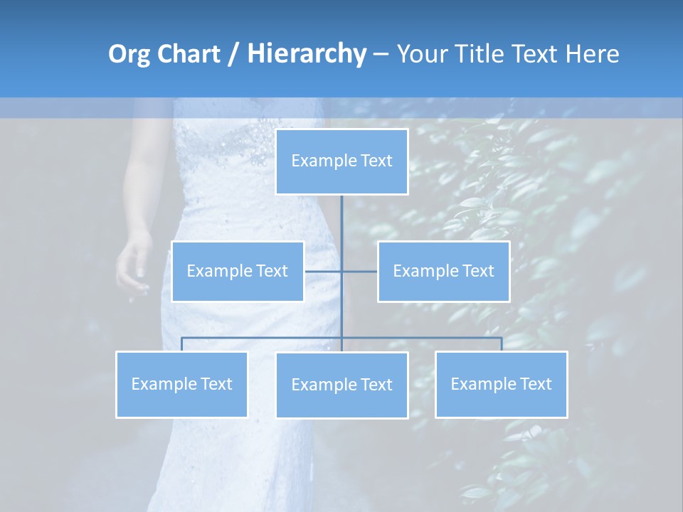 A Woman In A White Dress Is Walking Down A Path PowerPoint Template