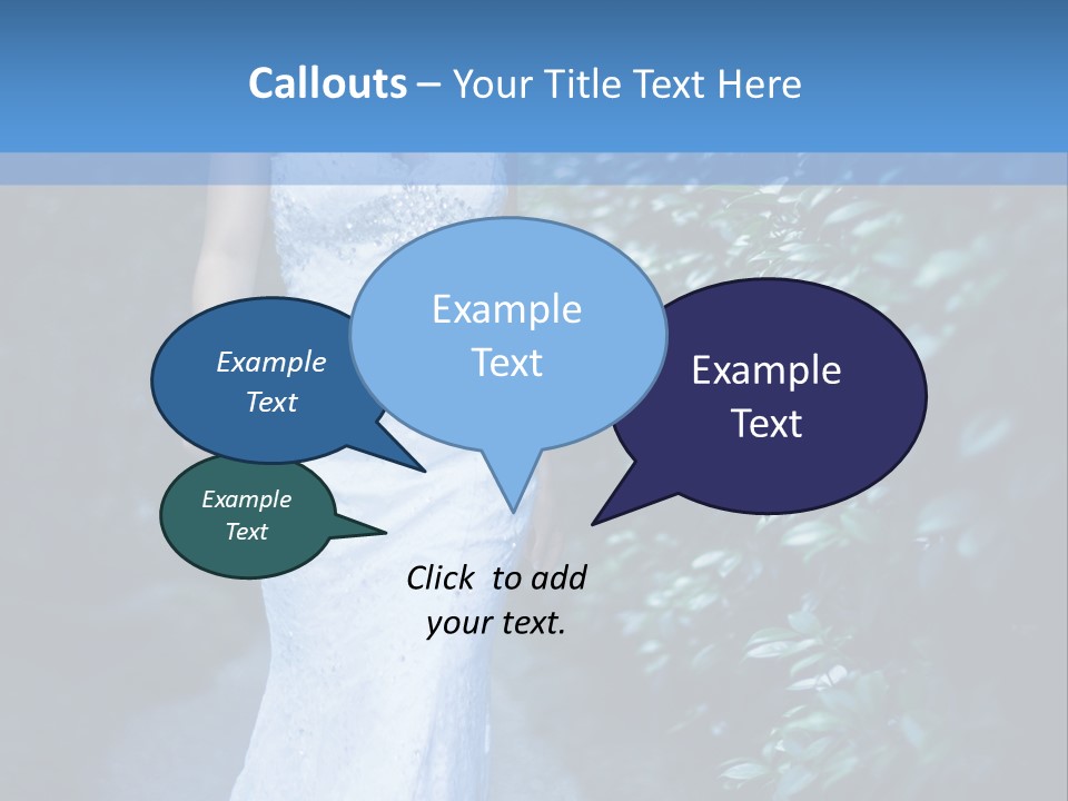 A Woman In A White Dress Is Walking Down A Path PowerPoint Template