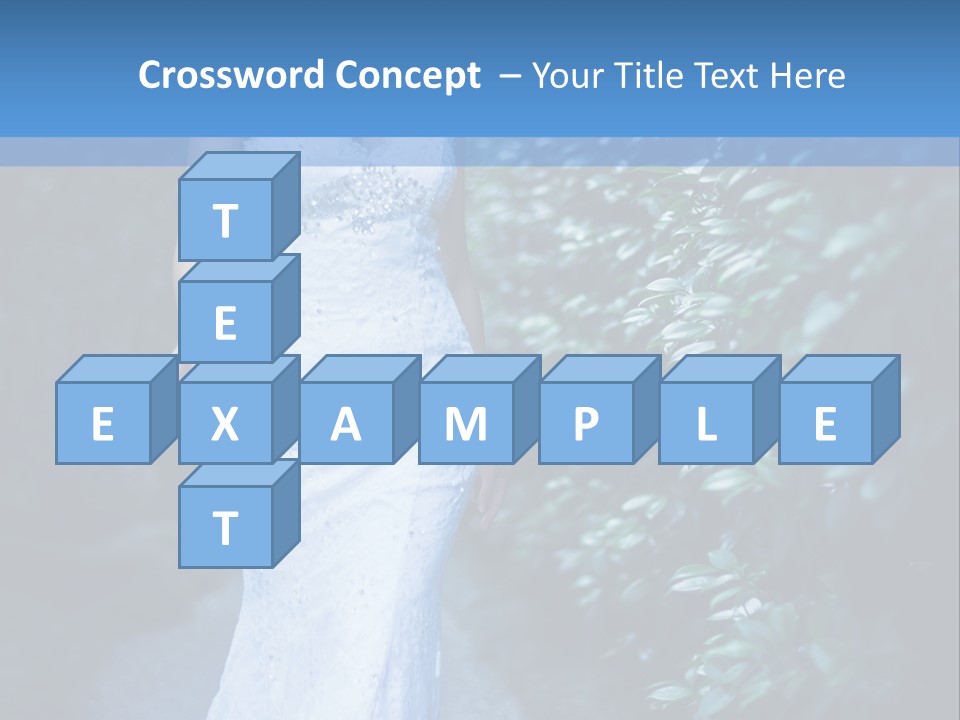 A Woman In A White Dress Is Walking Down A Path PowerPoint Template