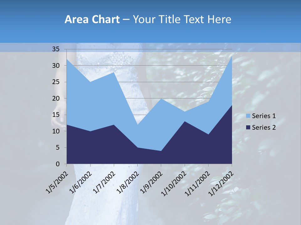 A Woman In A White Dress Is Walking Down A Path PowerPoint Template