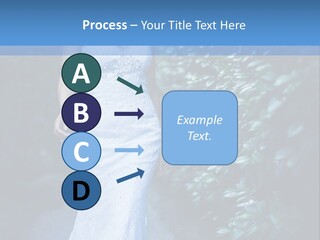 A Woman In A White Dress Is Walking Down A Path PowerPoint Template