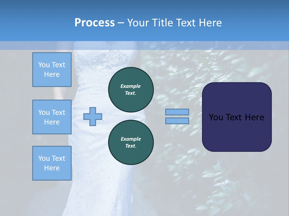 A Woman In A White Dress Is Walking Down A Path PowerPoint Template