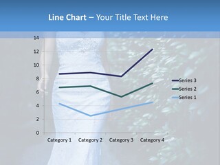 A Woman In A White Dress Is Walking Down A Path PowerPoint Template