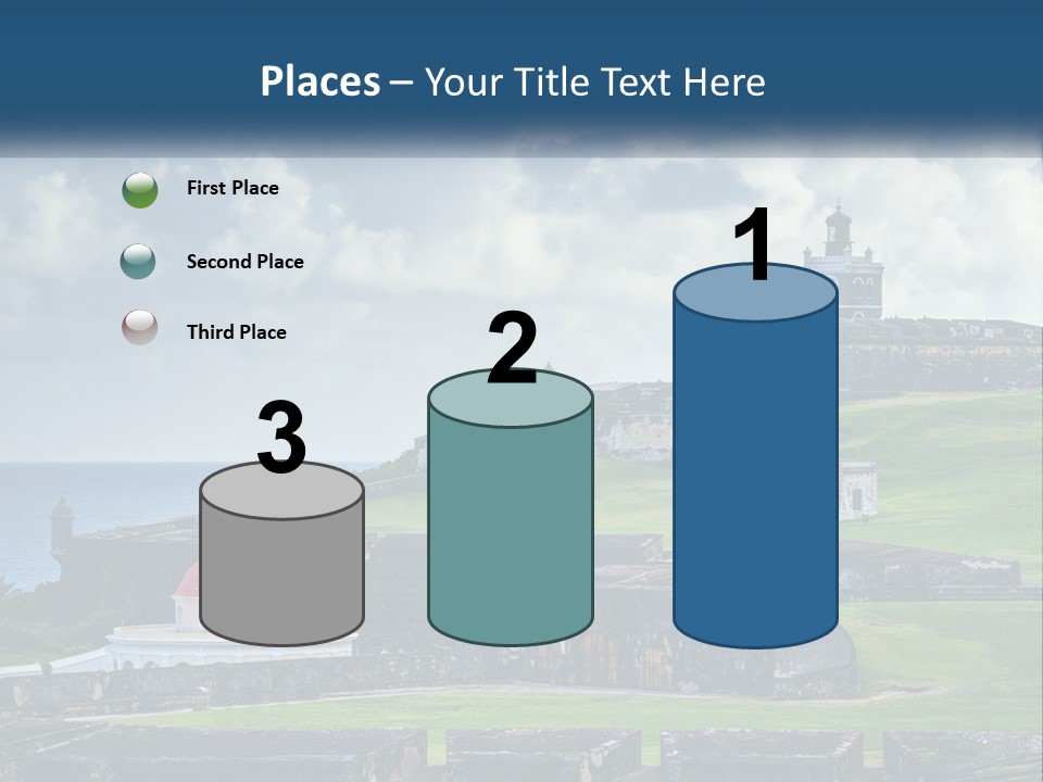 A Castle On Top Of A Hill Near The Ocean PowerPoint Template