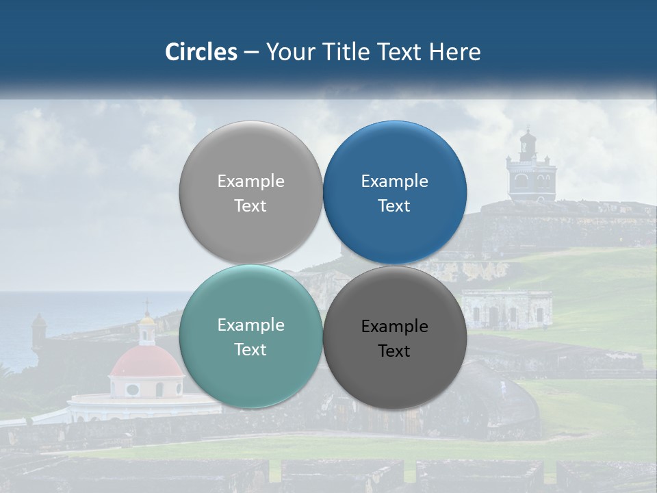 A Castle On Top Of A Hill Near The Ocean PowerPoint Template