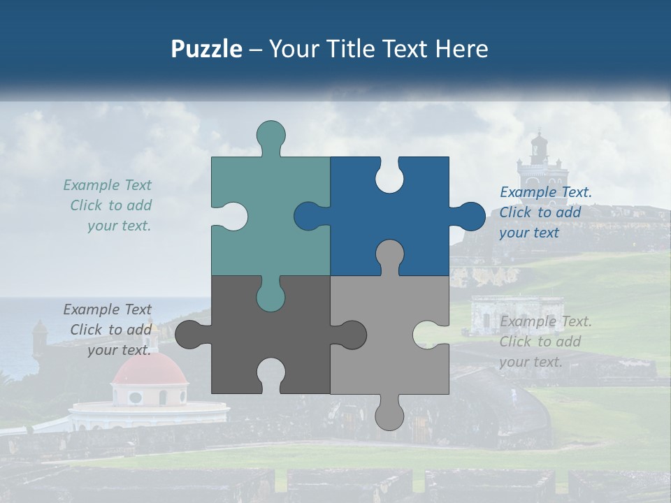 A Castle On Top Of A Hill Near The Ocean PowerPoint Template