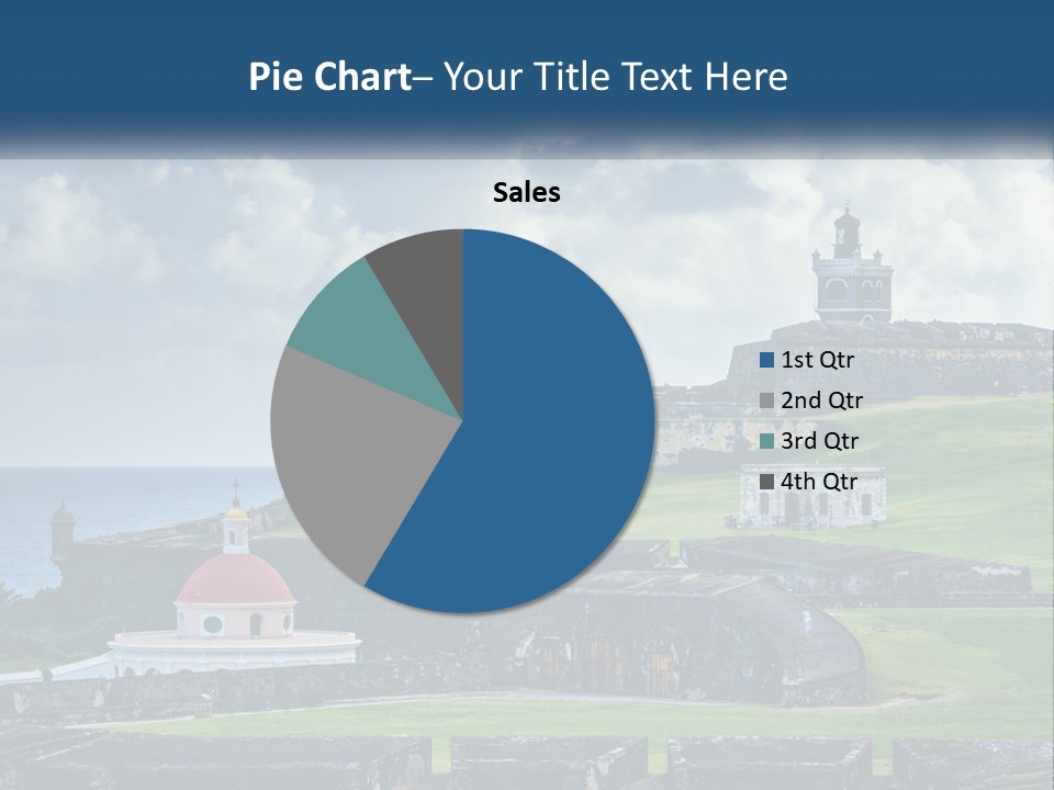 A Castle On Top Of A Hill Near The Ocean PowerPoint Template