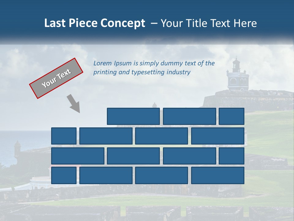 A Castle On Top Of A Hill Near The Ocean PowerPoint Template