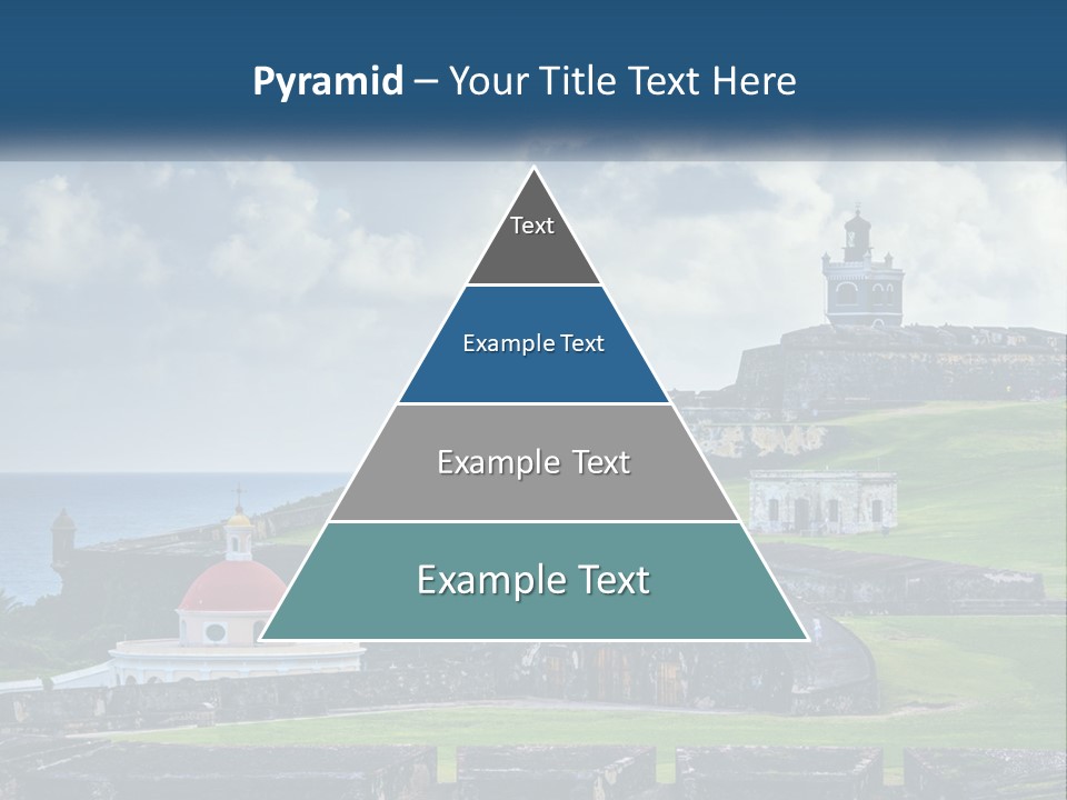 A Castle On Top Of A Hill Near The Ocean PowerPoint Template