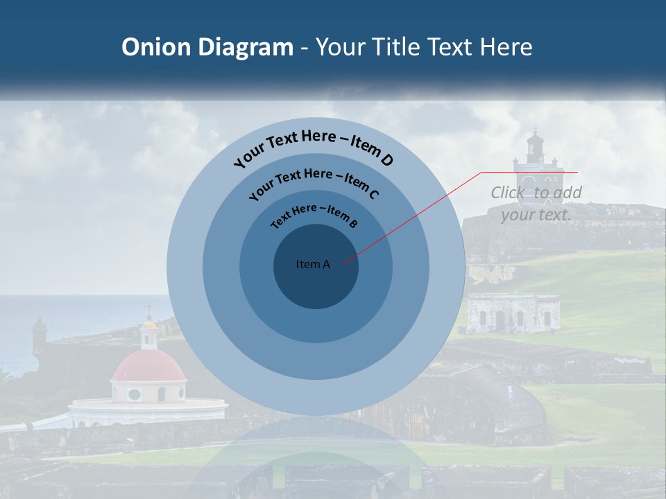 A Castle On Top Of A Hill Near The Ocean PowerPoint Template