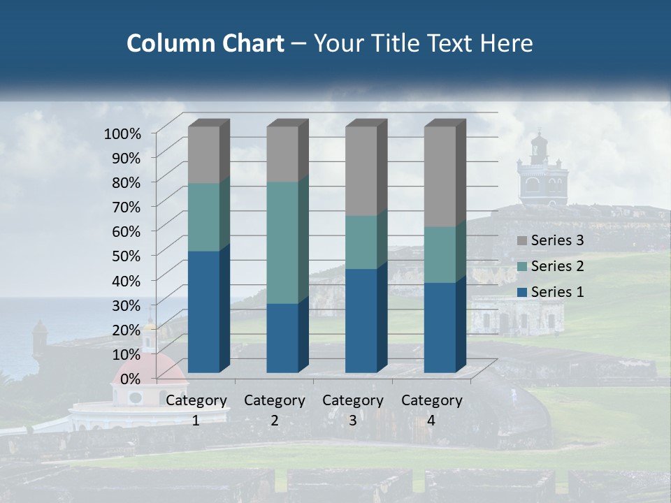 A Castle On Top Of A Hill Near The Ocean PowerPoint Template