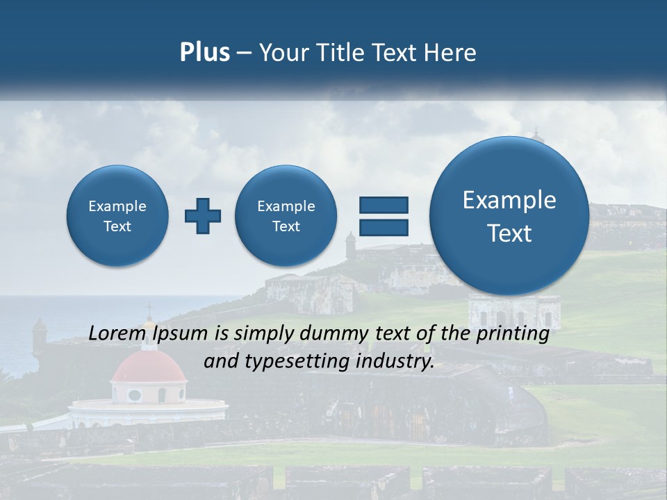 A Castle On Top Of A Hill Near The Ocean PowerPoint Template
