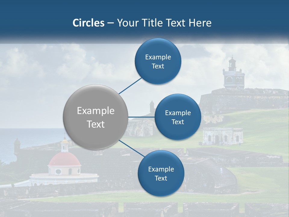 A Castle On Top Of A Hill Near The Ocean PowerPoint Template