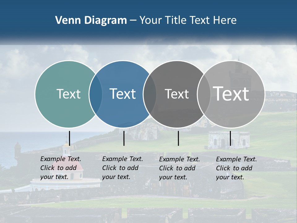 A Castle On Top Of A Hill Near The Ocean PowerPoint Template