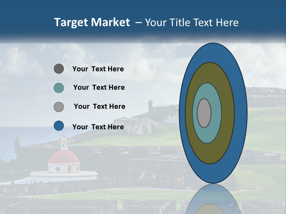 A Castle On Top Of A Hill Near The Ocean PowerPoint Template