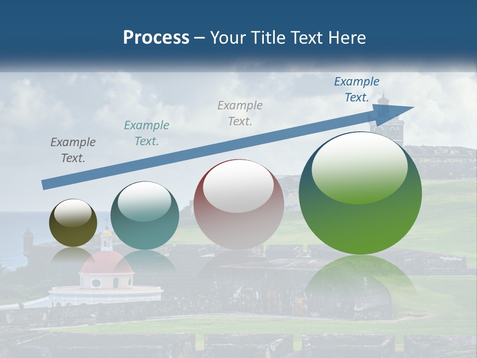 A Castle On Top Of A Hill Near The Ocean PowerPoint Template