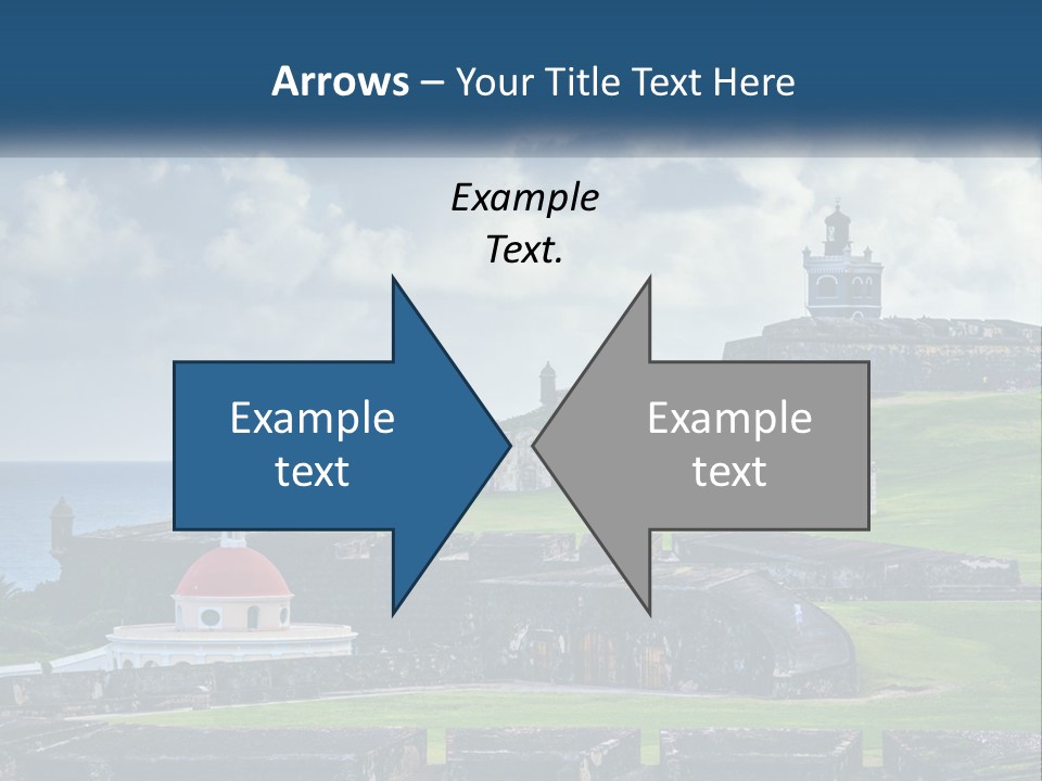 A Castle On Top Of A Hill Near The Ocean PowerPoint Template