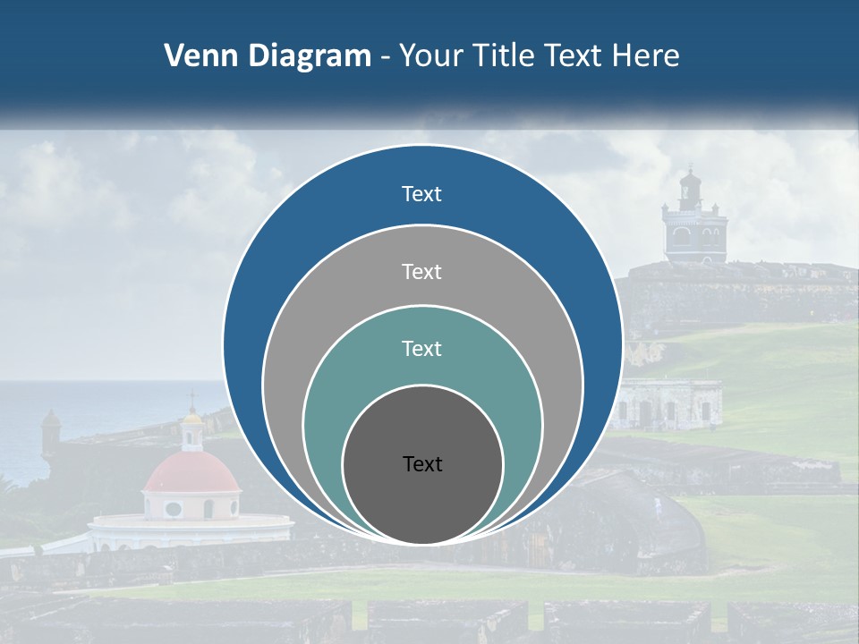 A Castle On Top Of A Hill Near The Ocean PowerPoint Template