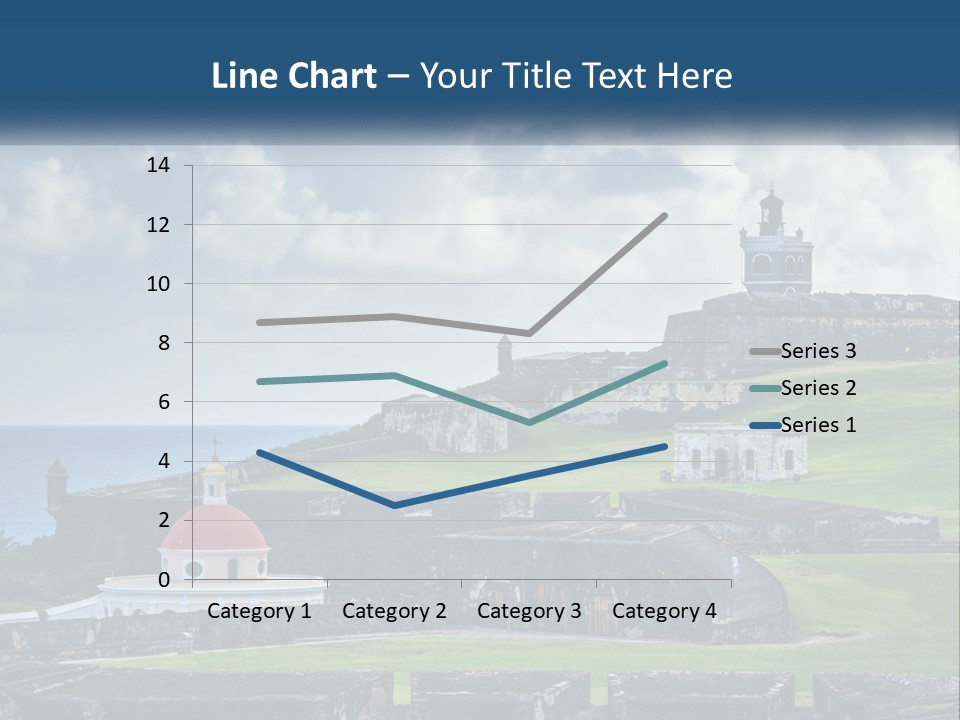 A Castle On Top Of A Hill Near The Ocean PowerPoint Template