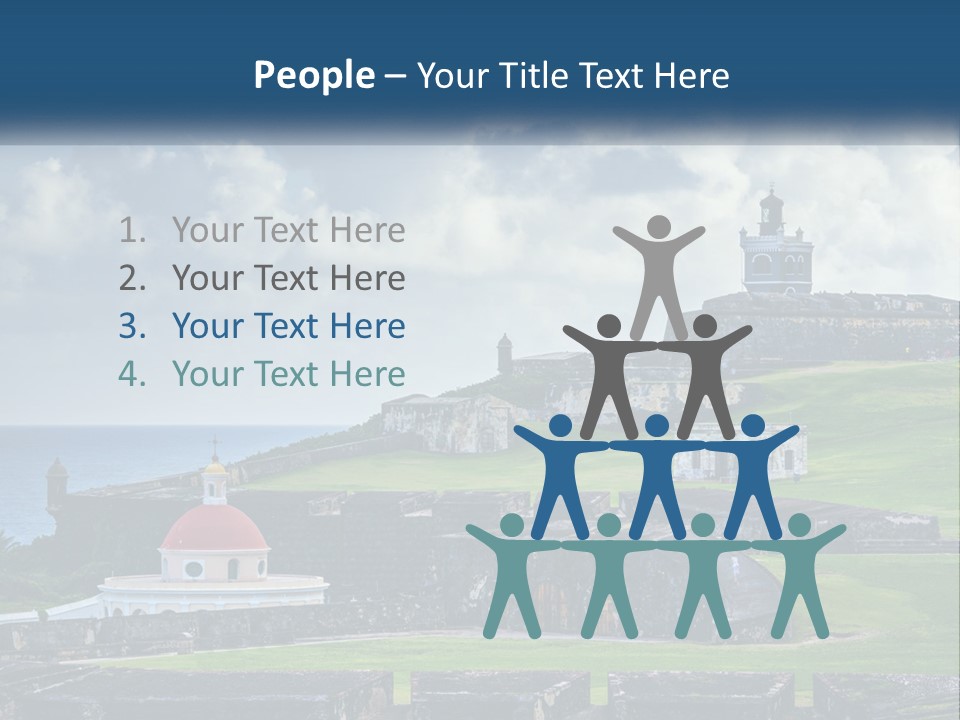 A Castle On Top Of A Hill Near The Ocean PowerPoint Template