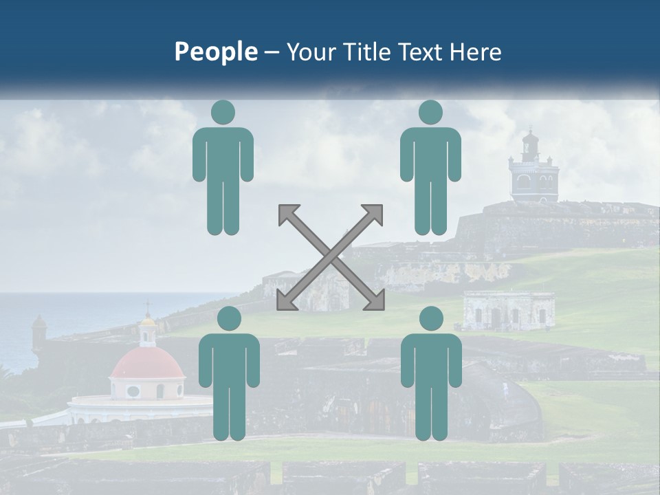 A Castle On Top Of A Hill Near The Ocean PowerPoint Template