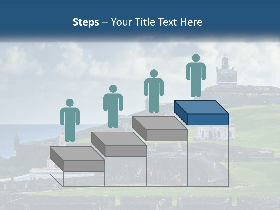 A Castle On Top Of A Hill Near The Ocean PowerPoint Template