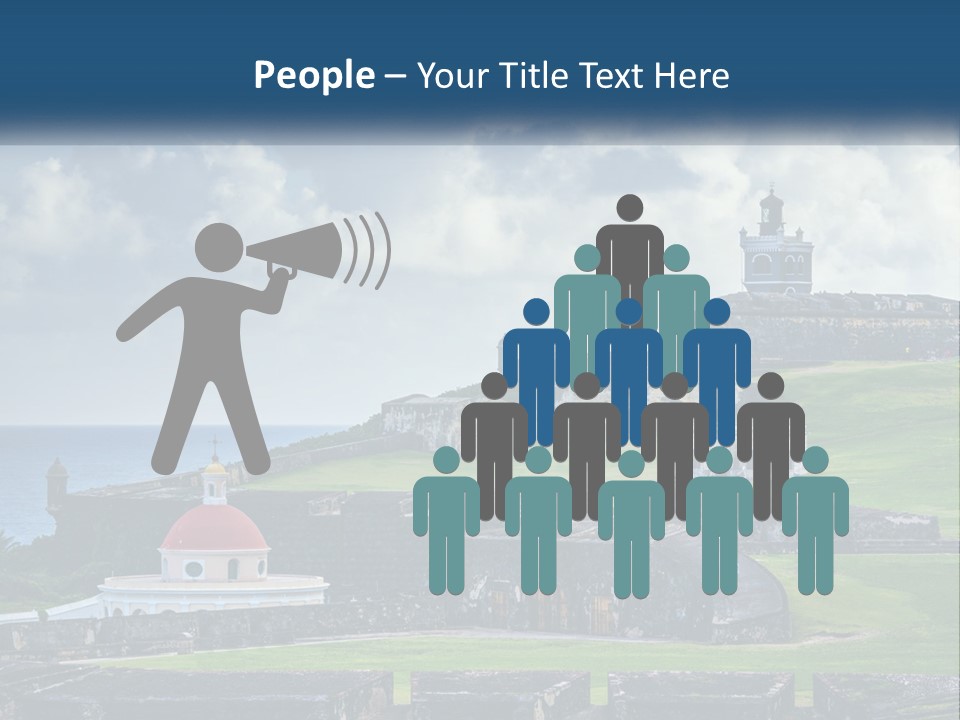 A Castle On Top Of A Hill Near The Ocean PowerPoint Template