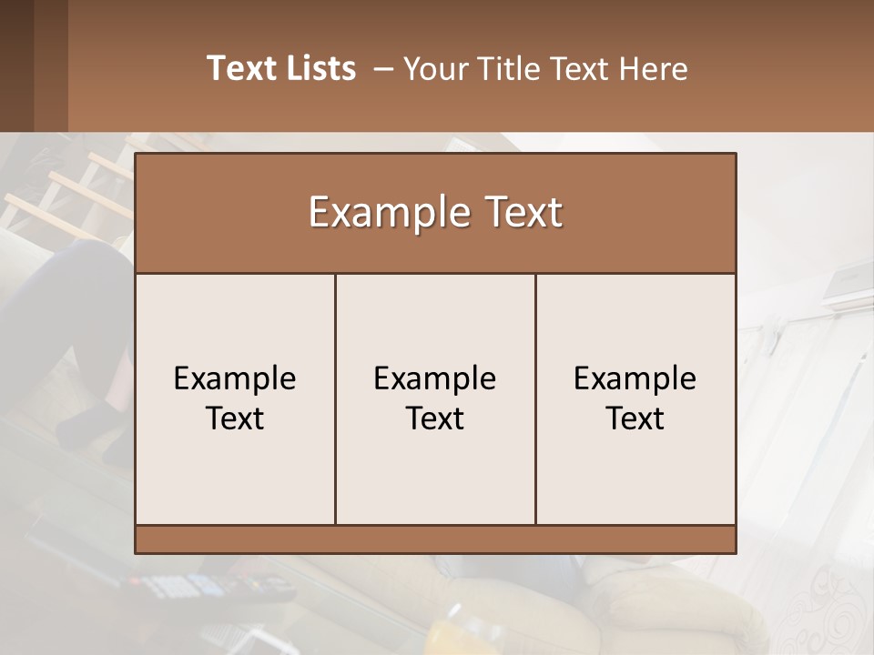 A Man And Woman Sitting On A Couch With A Child PowerPoint Template