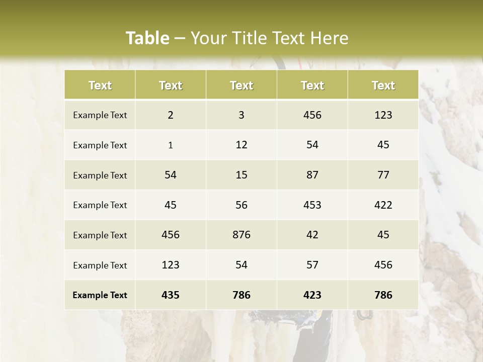 A Man Climbing Up The Side Of A Mountain PowerPoint Template