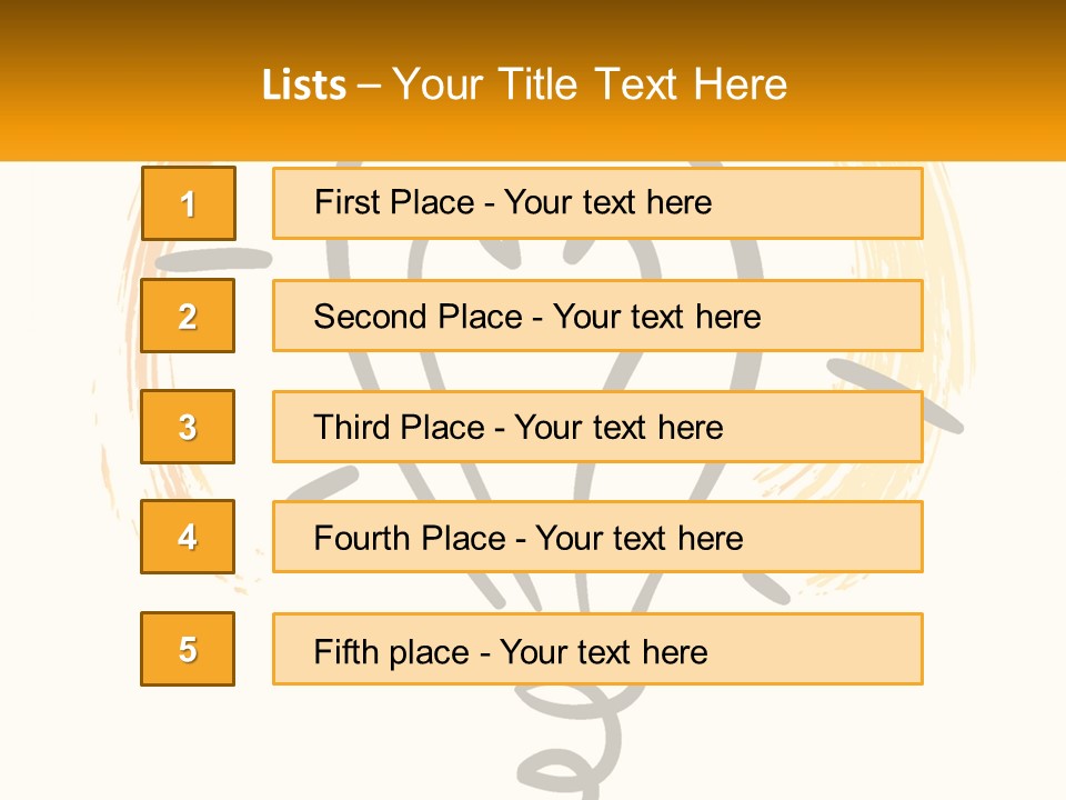A Light Bulb With A Yellow And White Background PowerPoint Template