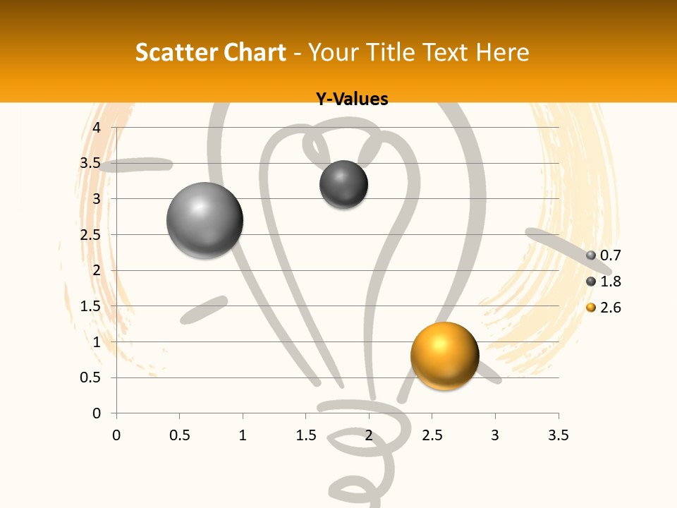 A Light Bulb With A Yellow And White Background PowerPoint Template