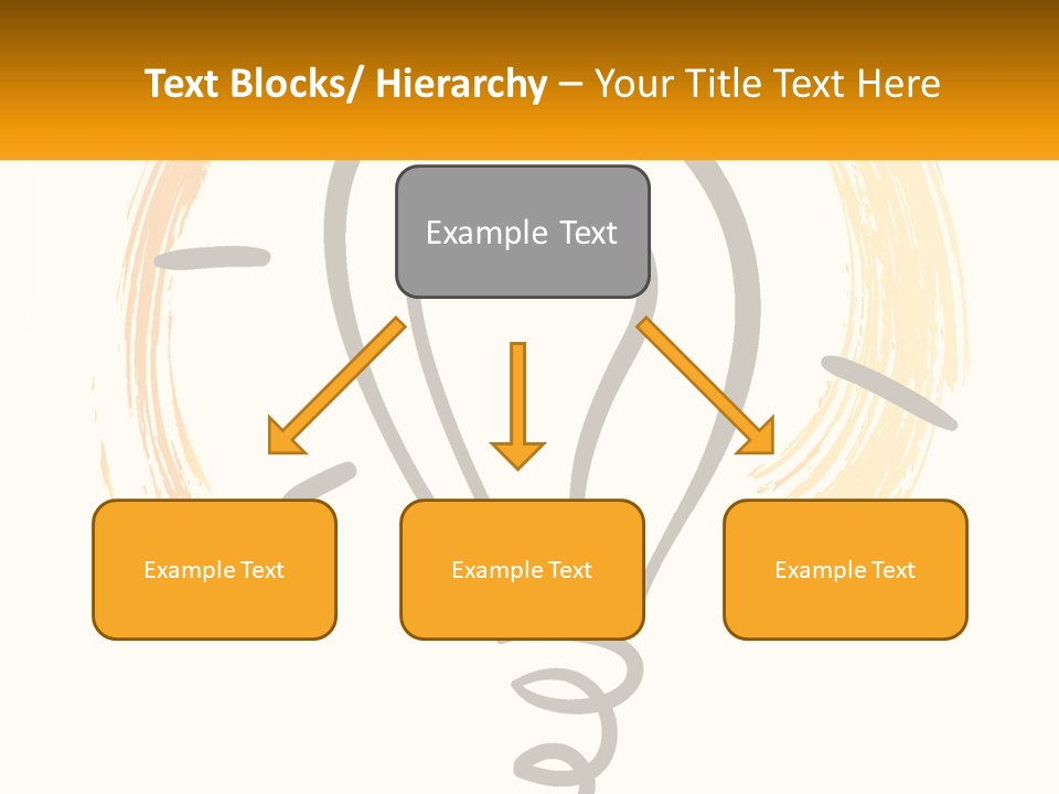 A Light Bulb With A Yellow And White Background PowerPoint Template