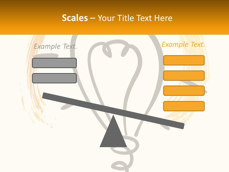 A Light Bulb With A Yellow And White Background PowerPoint Template