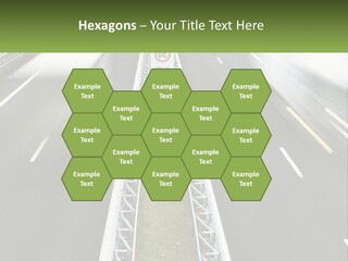 A Highway With A Sign That Says Name Of Presentation Company Name PowerPoint Template